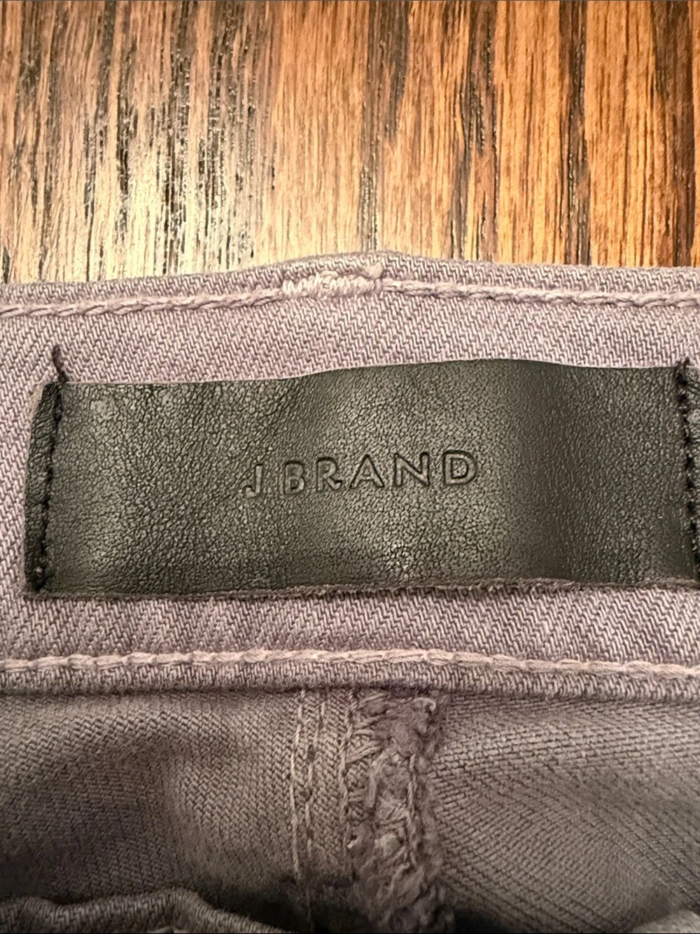 J Brand Star Slim Straight Gray Jeans 34 Stretch Garment Dyed USA Made